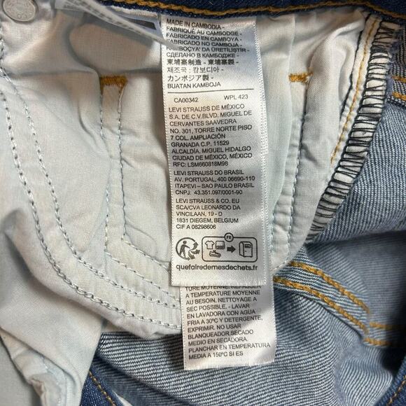 Levi's 721 High Rise Skinny Jeans Nondistressed Blue Denim size 28 W28 L30 Levis - Picture 6 of 7